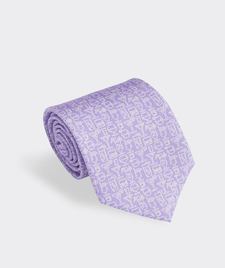 Cocktails Silk Tie