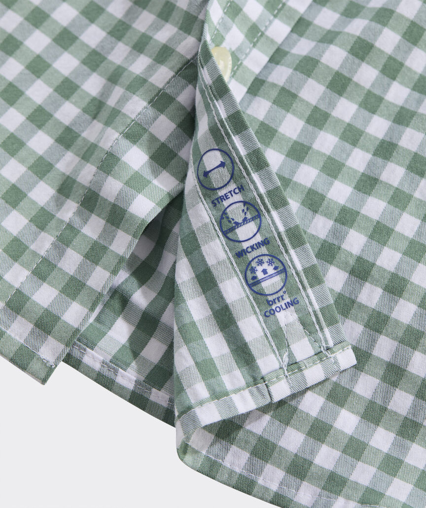 Boys' Performance Cotton Skysail Gingham Shirt