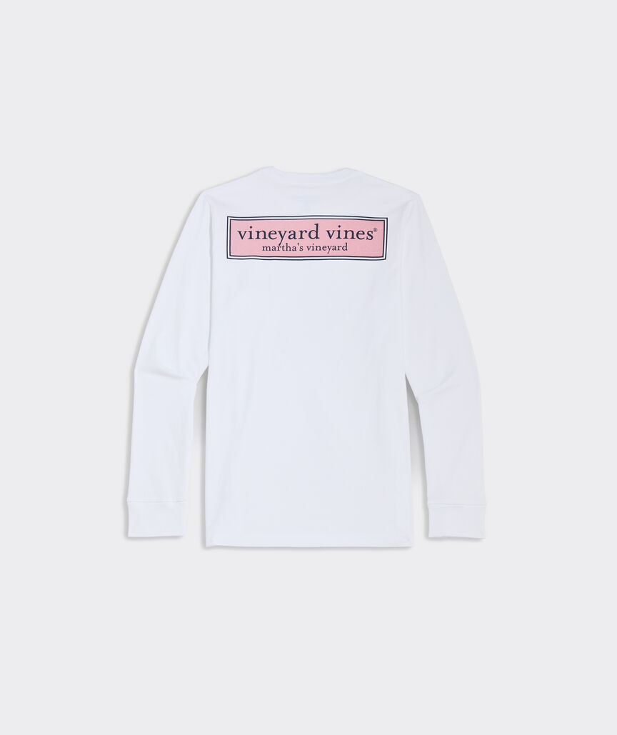 Boys' Classic Logo Box Long-Sleeve Pocket Tee