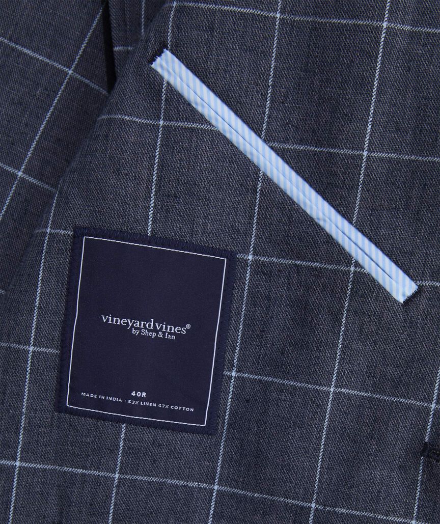 Schooner Windowpane Vos Sport Coat