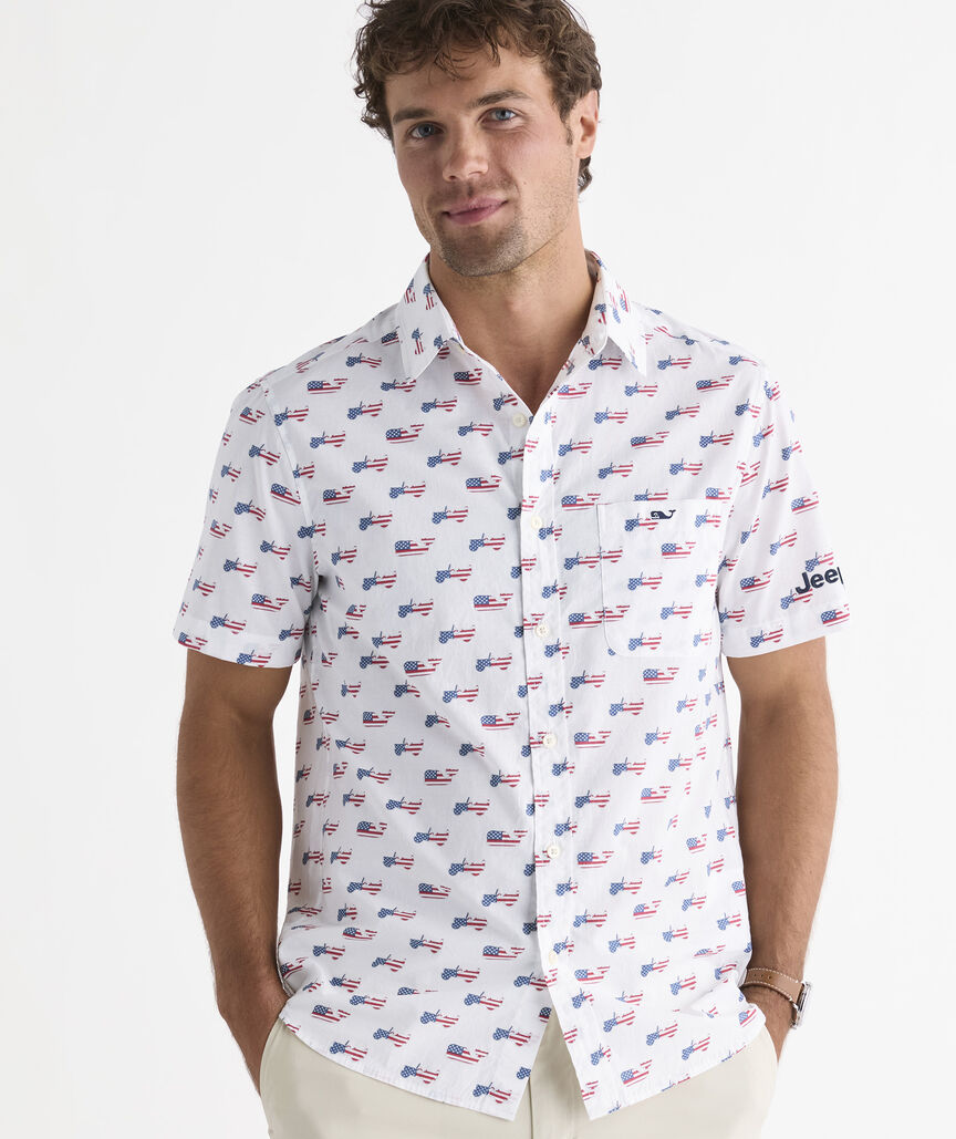 Jeep Collection Cotton Short-Sleeve Shirt