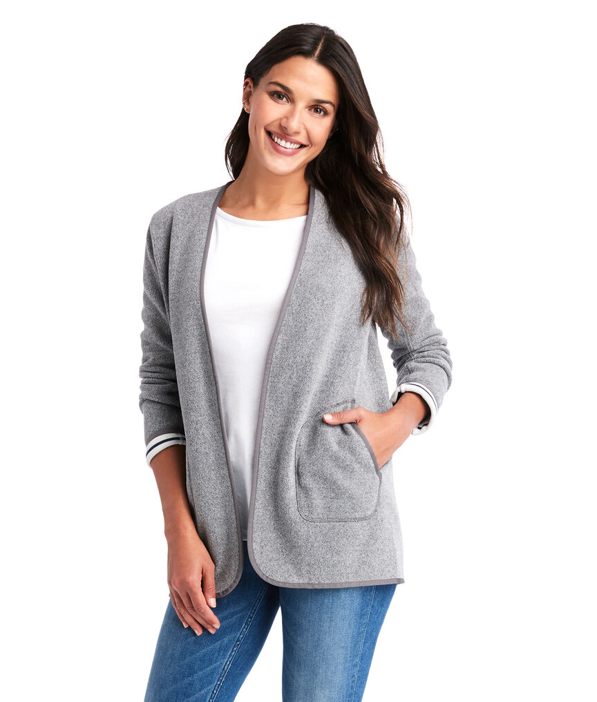 Sweater Fleece Open Jacket