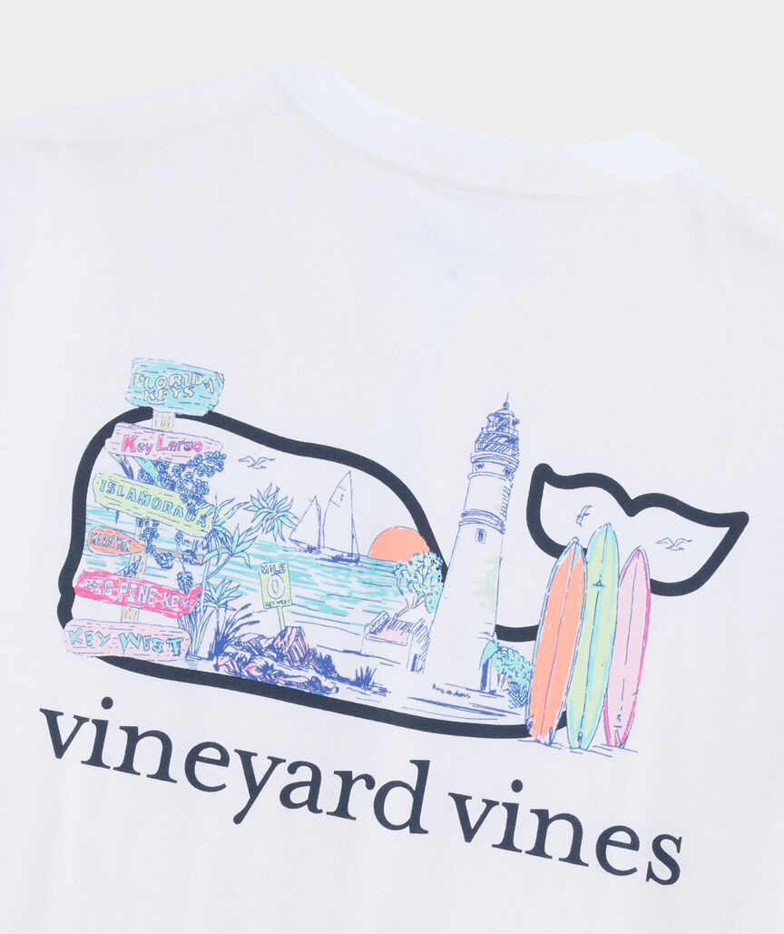 Keys Scene Whale Short-Sleeve Pocket Tee