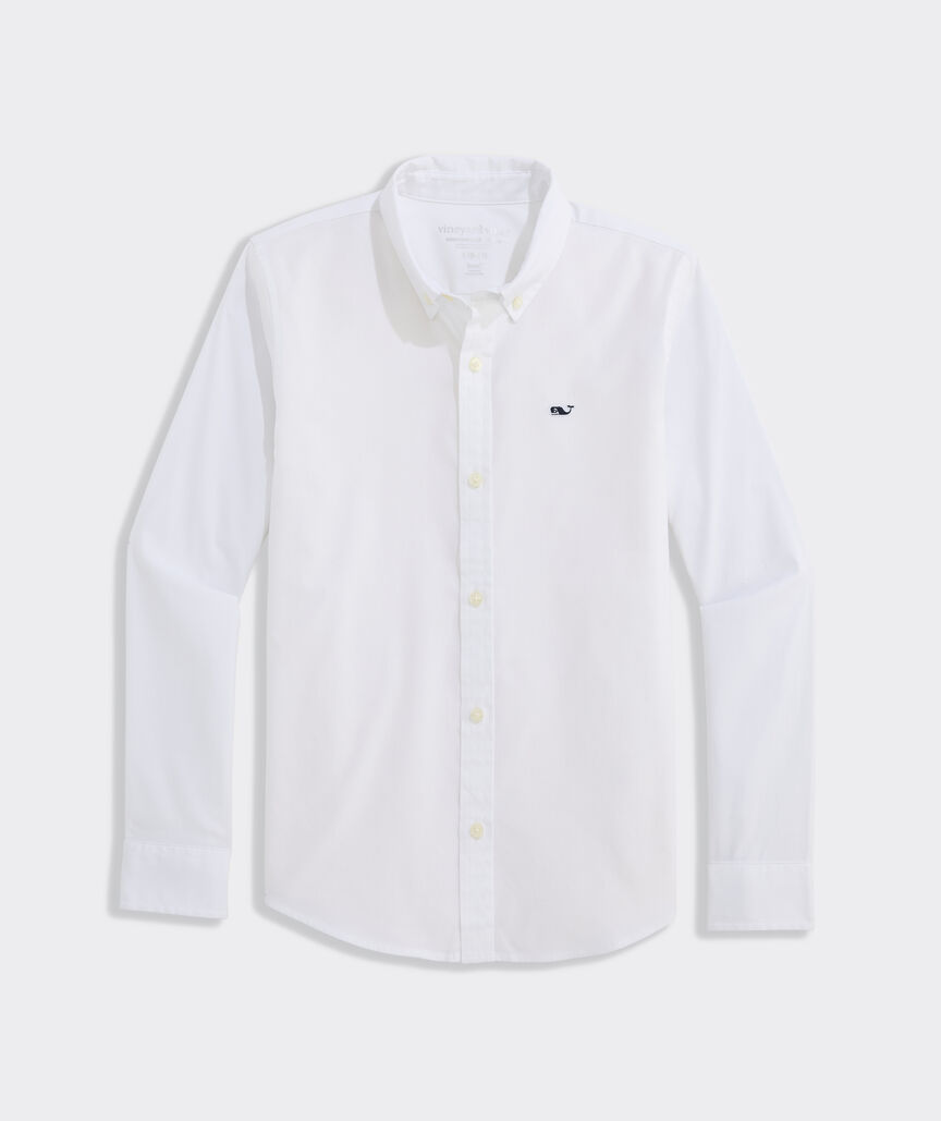 Boys' Performance Cotton Breakwater Solid Shirt