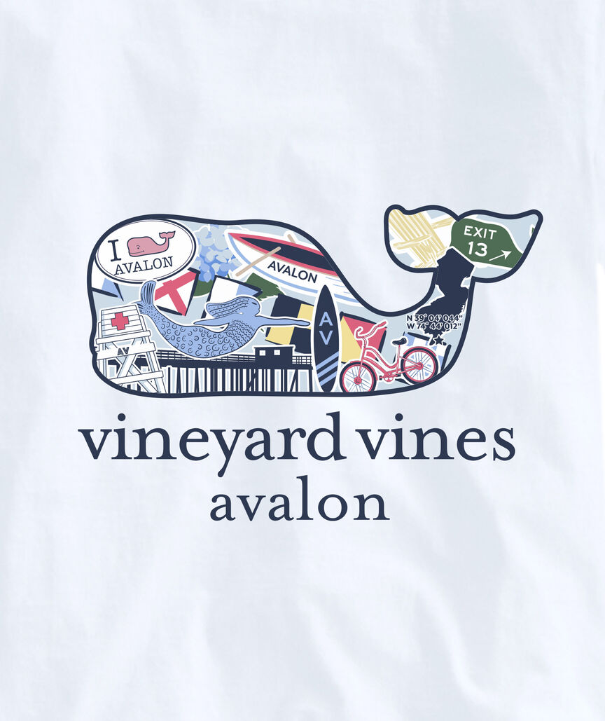 OUTLET Avalon Sticker Whale Long-Sleeve Pocket Tee