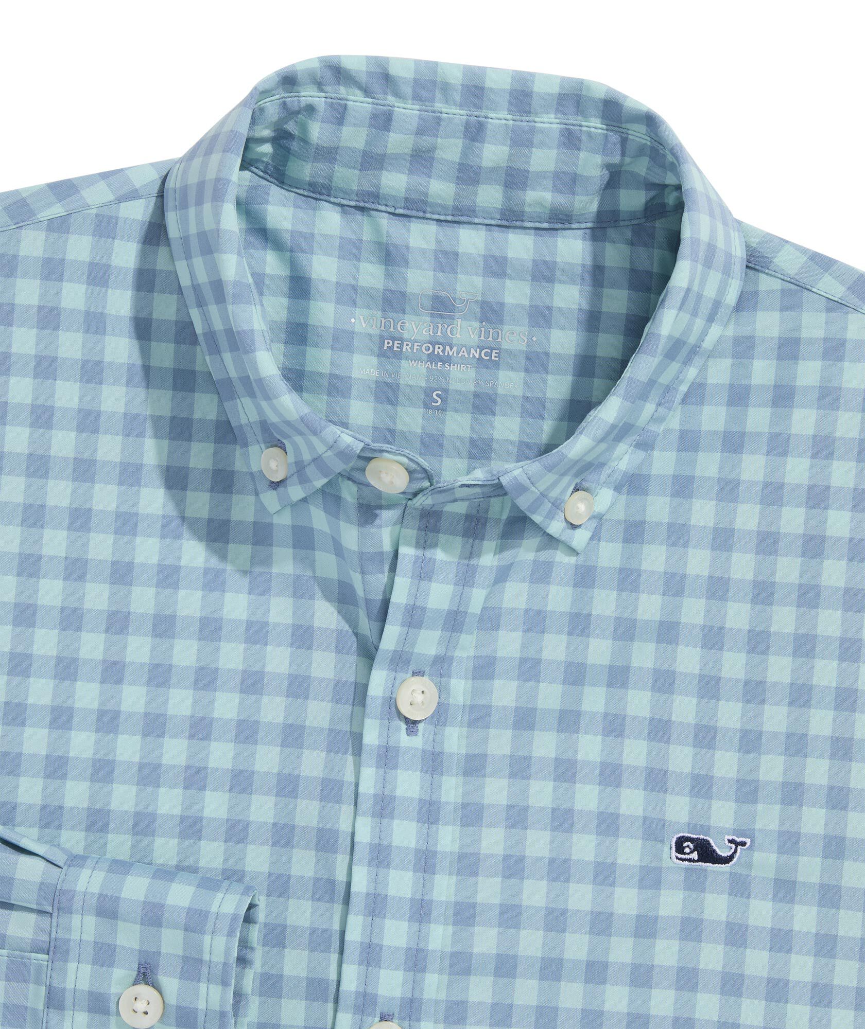 OUTLET Boys' Performance Nylon Gingham Shirt