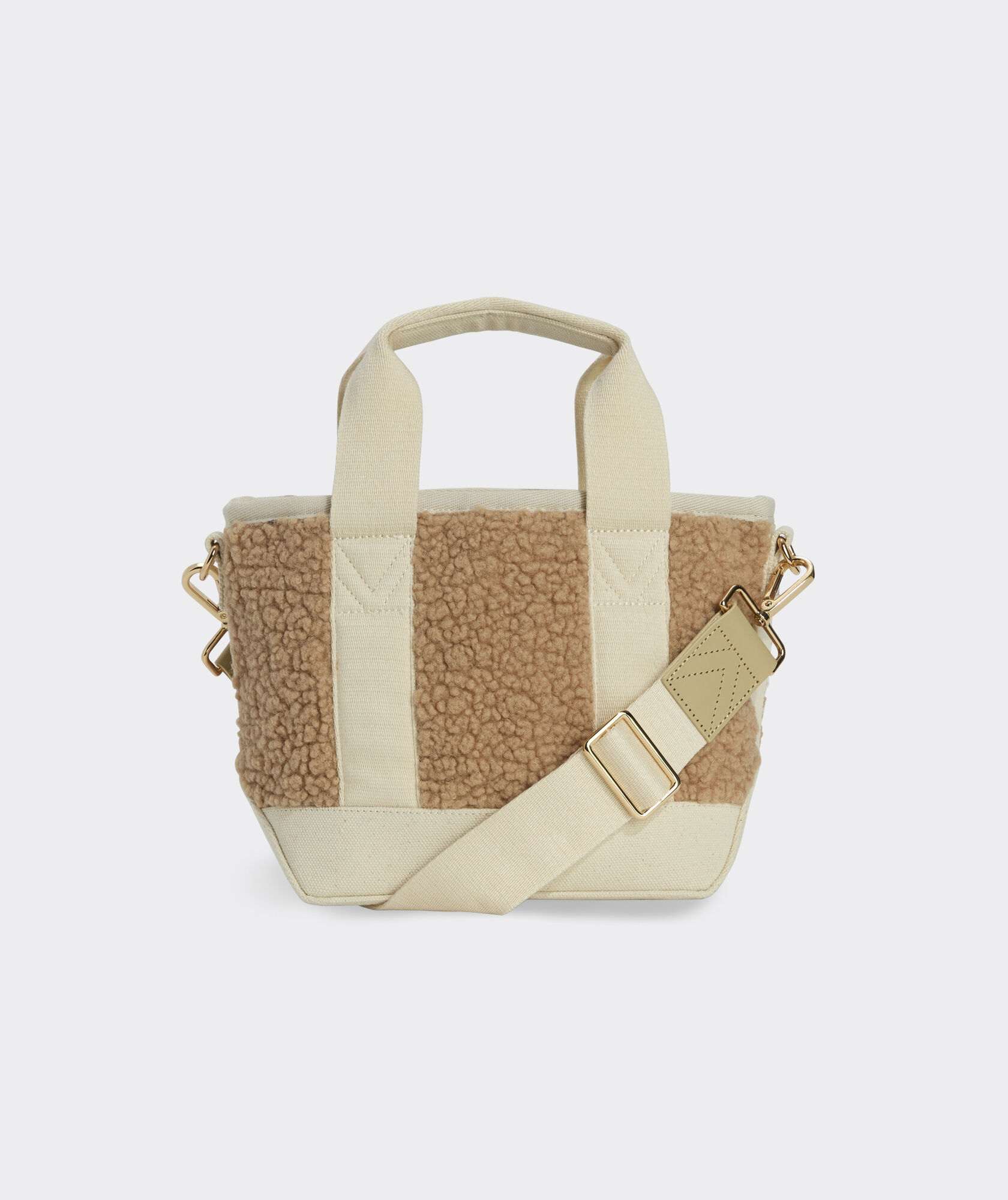 High-Pile Fleece Mini Heritage Tote