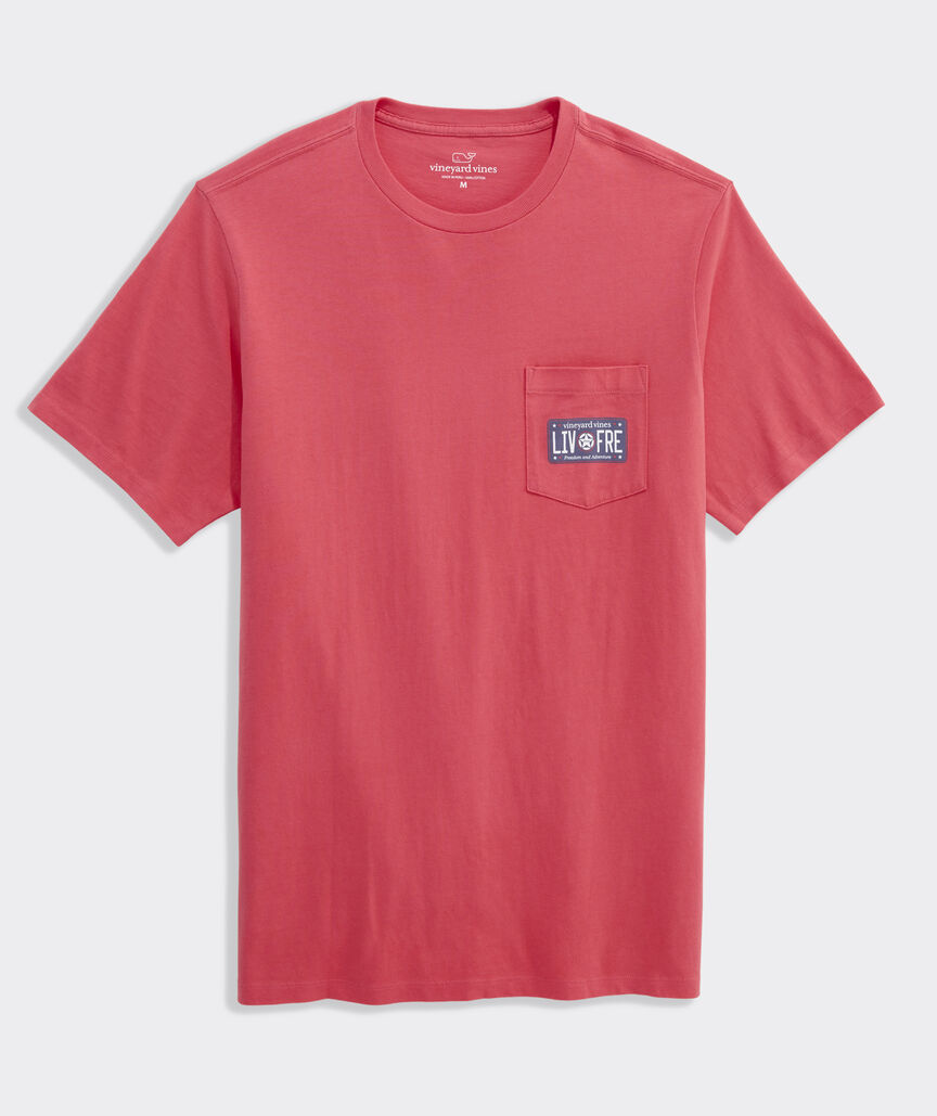 Jeep Collection License Plate Short-Sleeve Pocket Tee