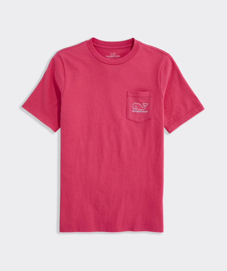 Boys' Stripe Whale Short-Sleeve Pocket Tee