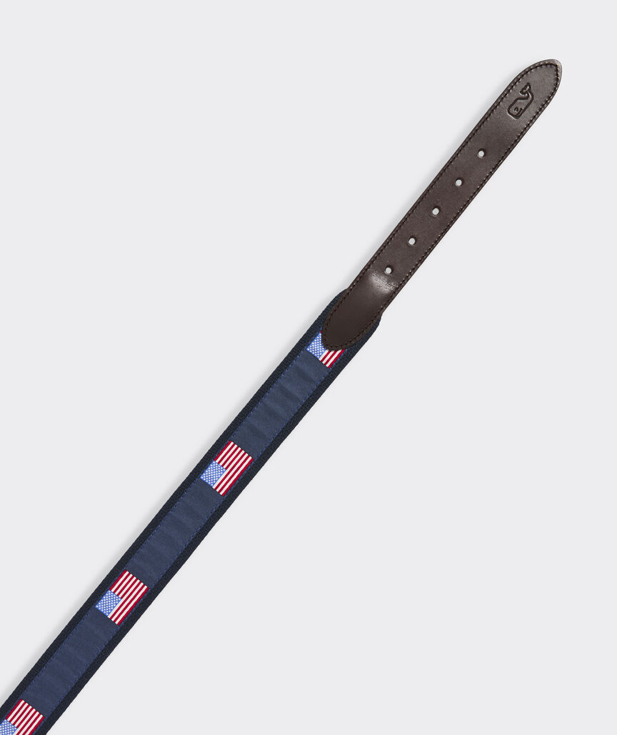 American Flags Canvas Club Belt