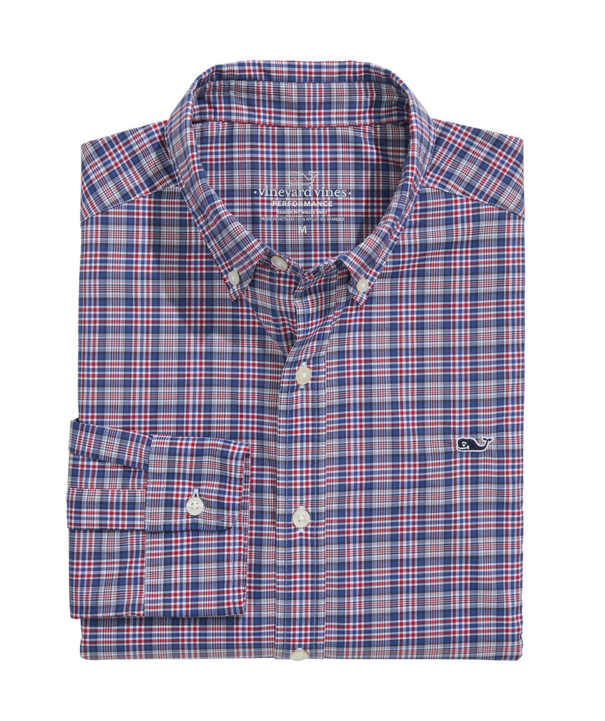 OUTLET Performance Plaid Shirt