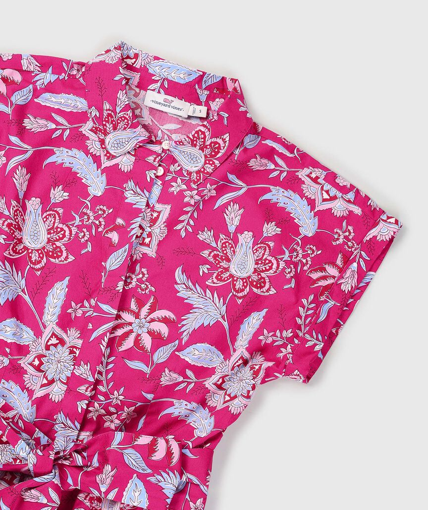 OUTLET Printed Midi Shirtdress