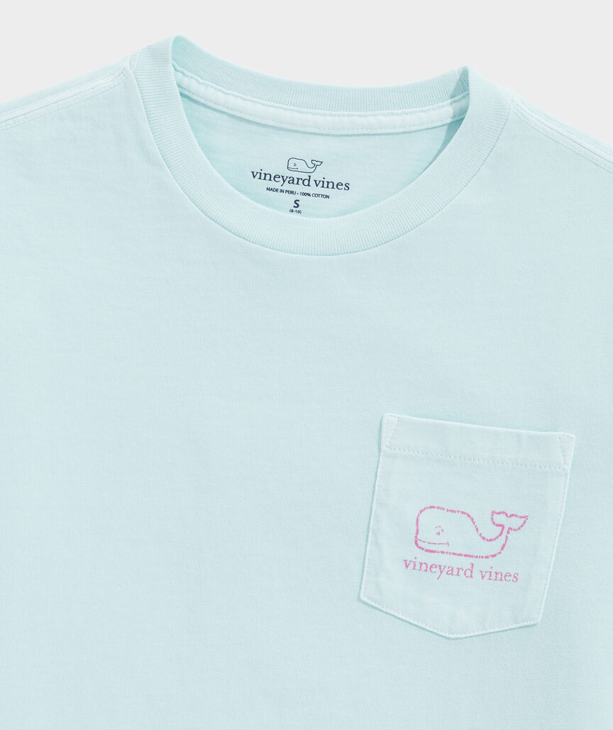 Boys' Glow-In-The-Dark Vintage Whale Short-Sleeve Pocket Tee