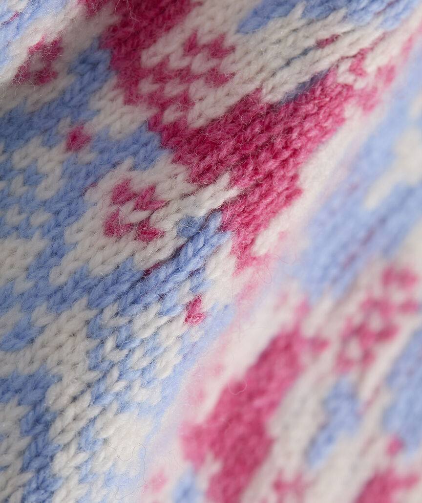 Wool Blend Fair Isle Cardigan