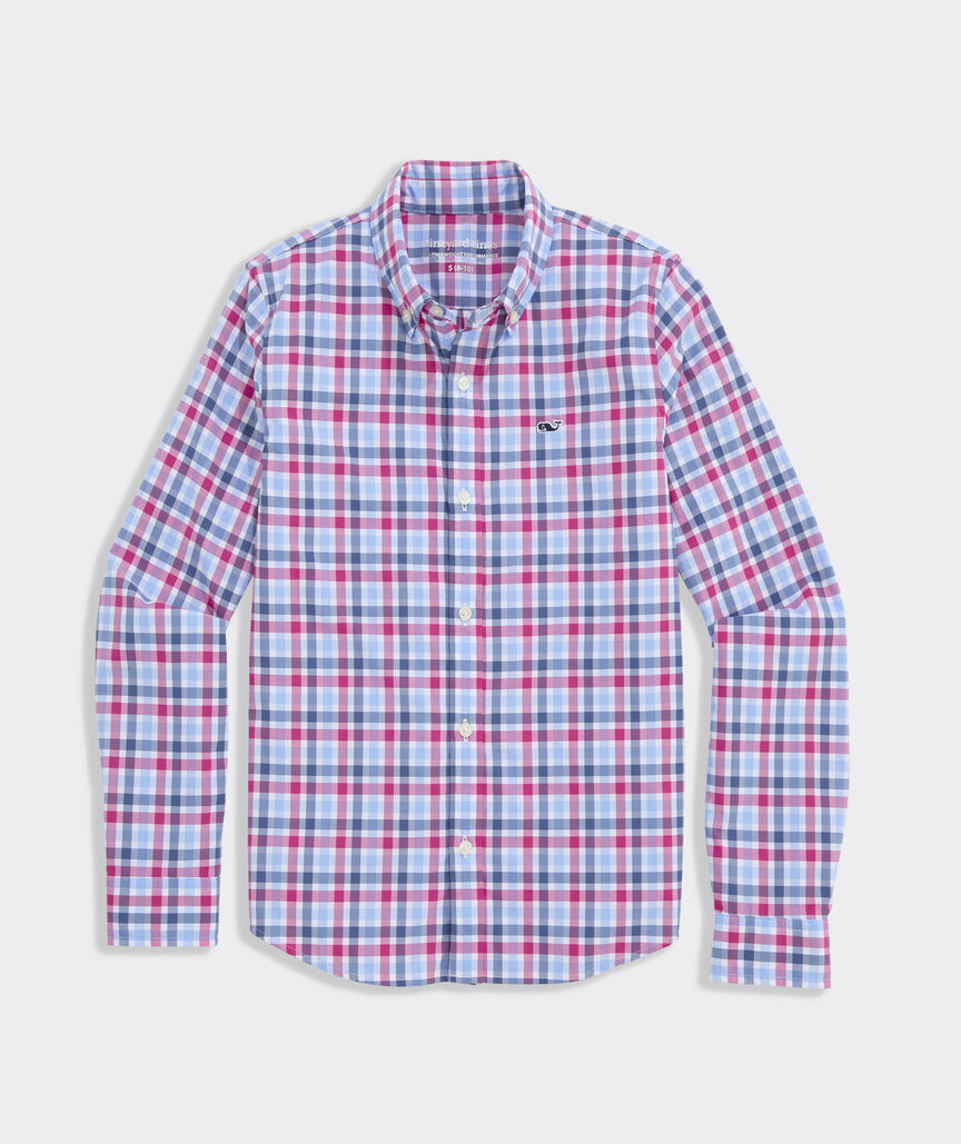 Boys' Performance Plaid Featherweight Shirt