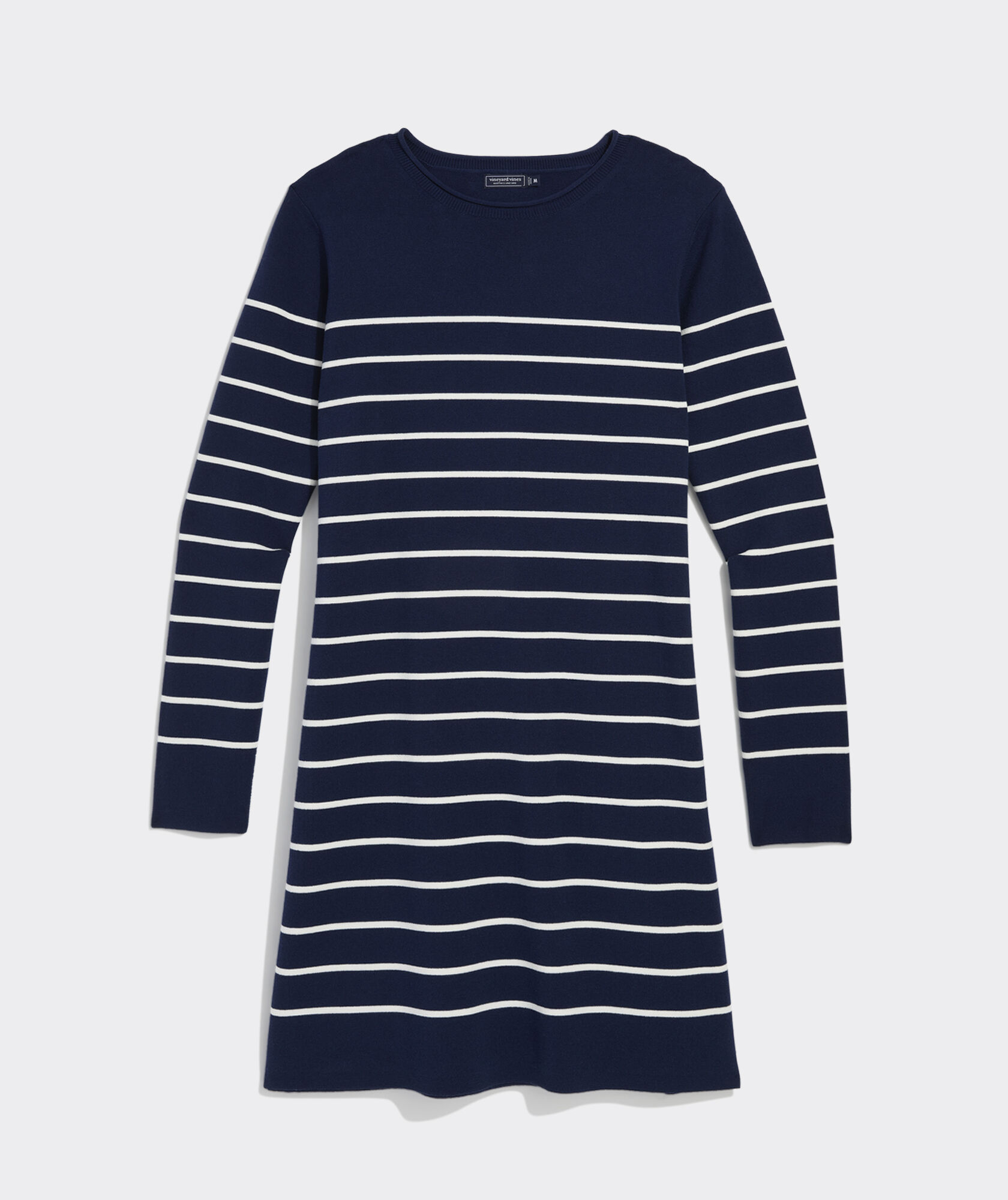 Vineyard Vines Katie Cotton Rollneck Sweater Dress (Oatmeal Heather) (Size: XXS)
