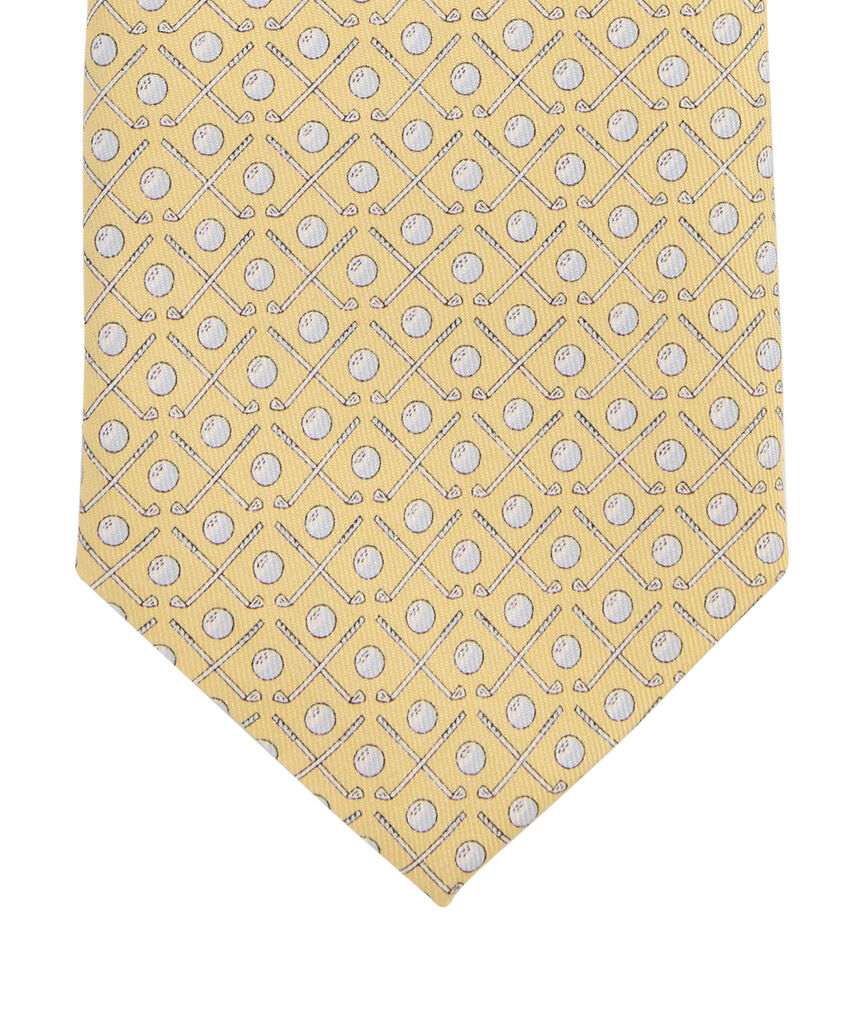 OUTLET Boys' Golf Clubs Silk Tie