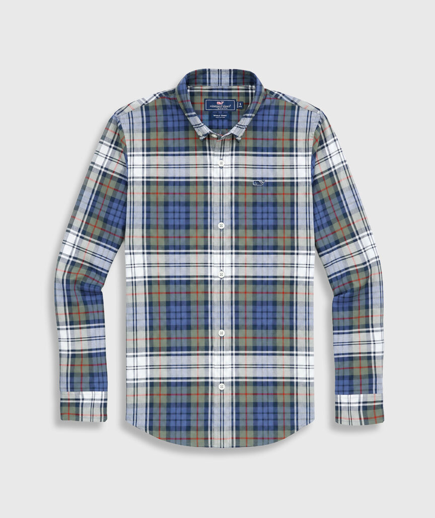 OUTLET Boys' Poplin Plaid Shirt
