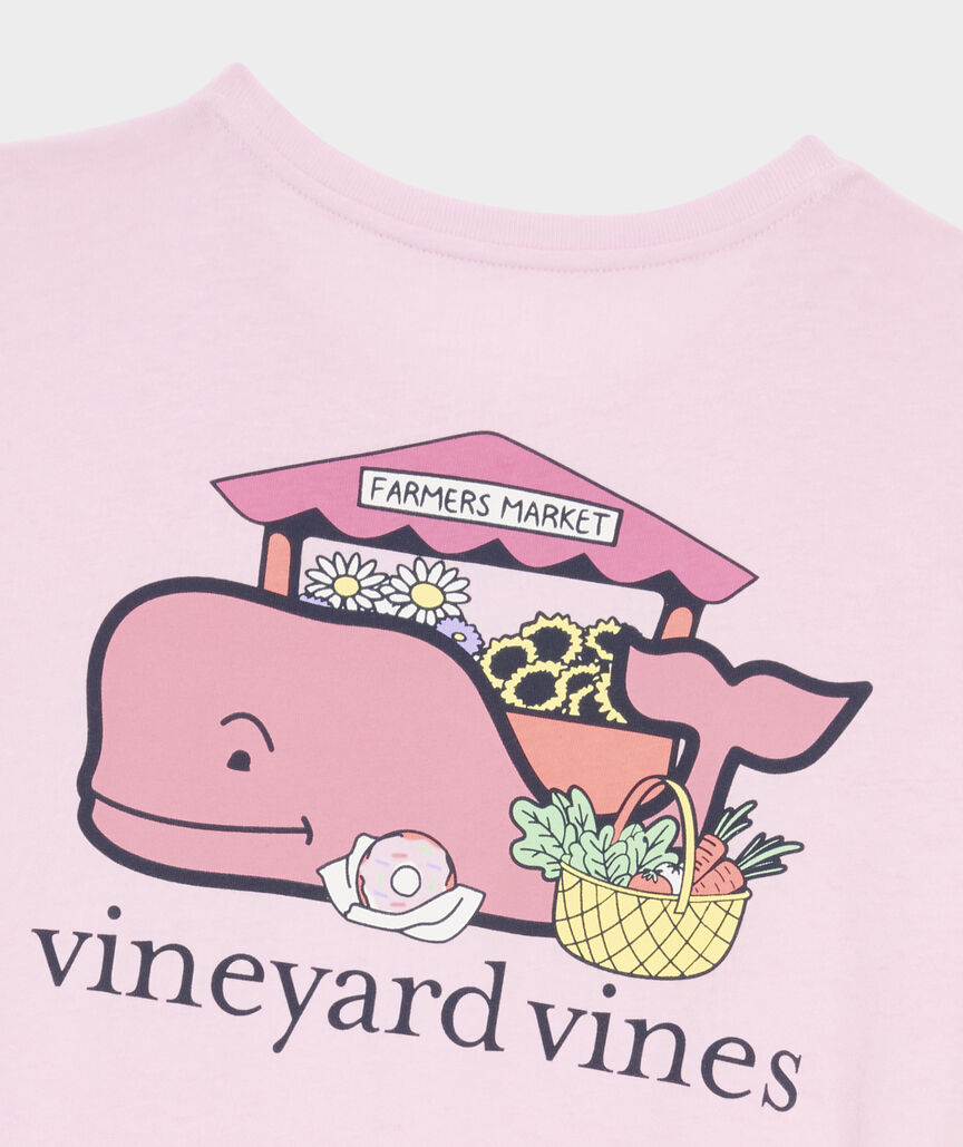 Women's Farmers Market Whale Short-Sleeve Pocket Tee