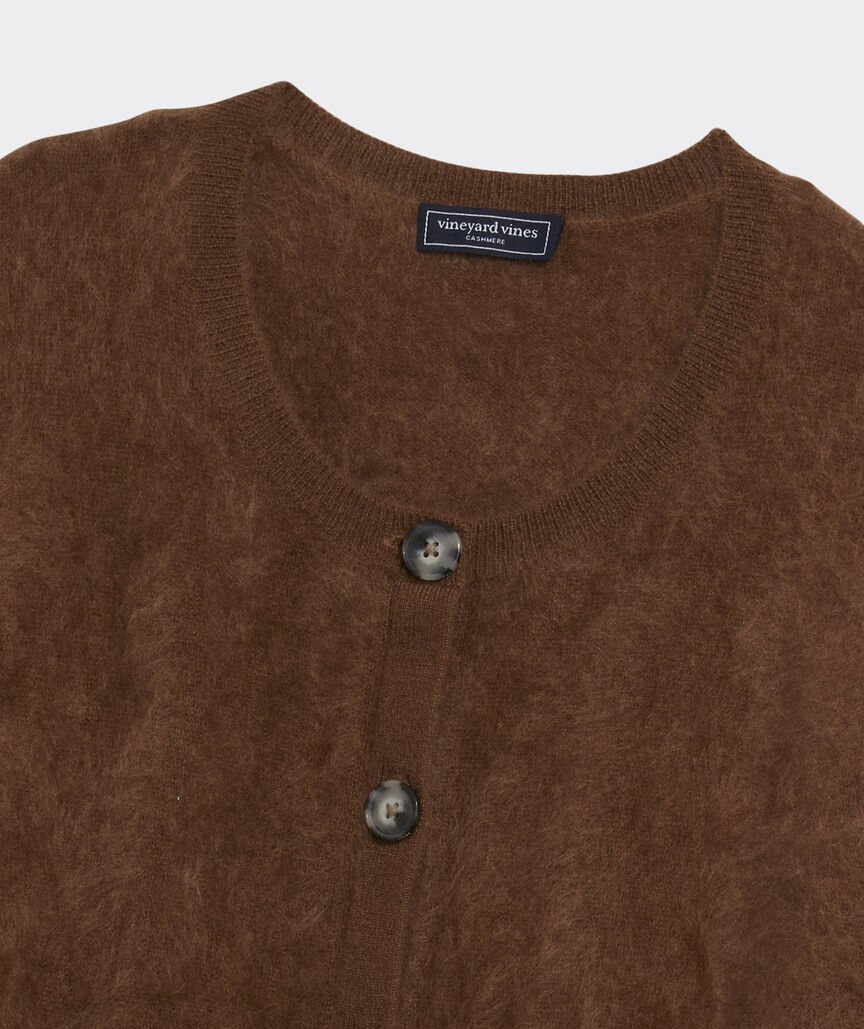 Brushed Cashmere Cardigan