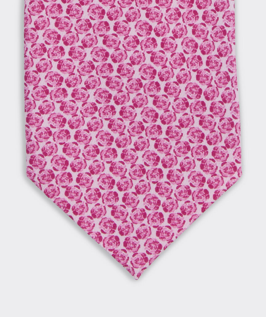 Kentucky Derby Painted Roses Silk Tie