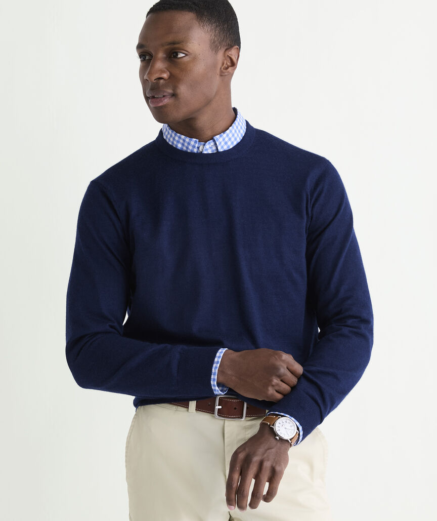 Cashmere Silk Crewneck Sweater