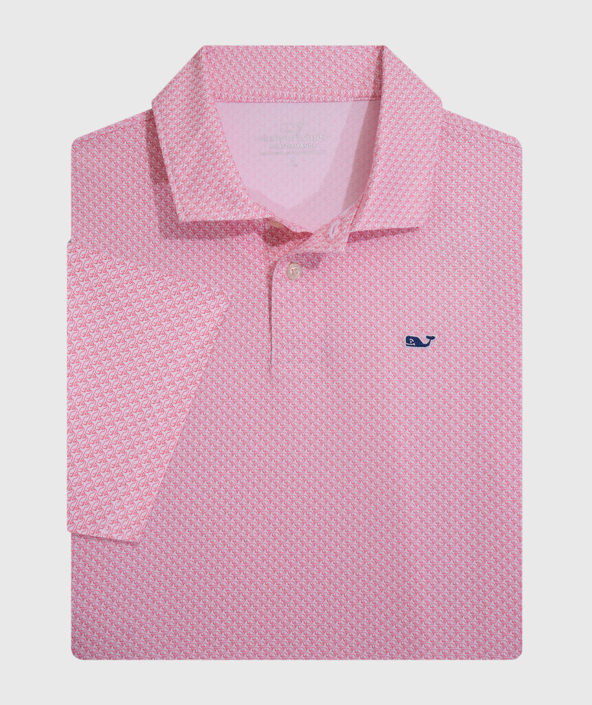 OUTLET Boys' Golf Whale Performance Polo