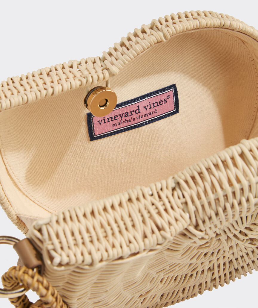 Nautilus Shell Wicker Bag