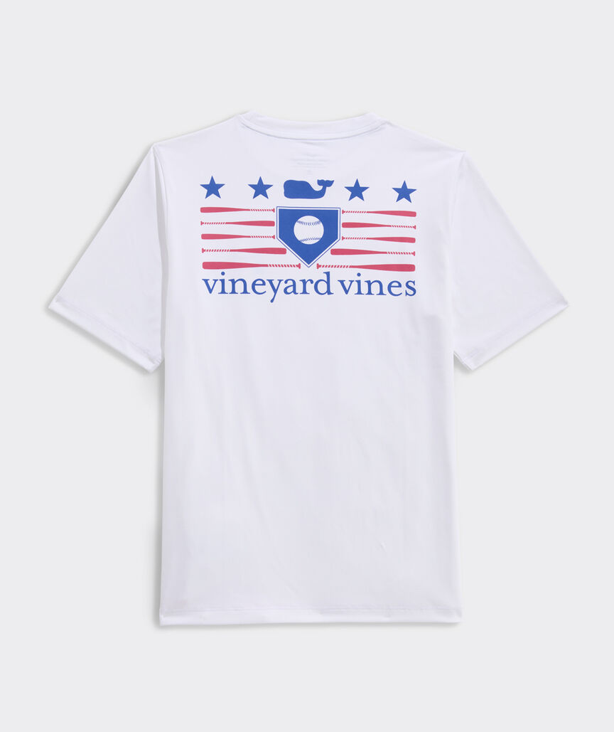 Boys' Baseball Stars Short-Sleeve Harbor Sun Performance Tee