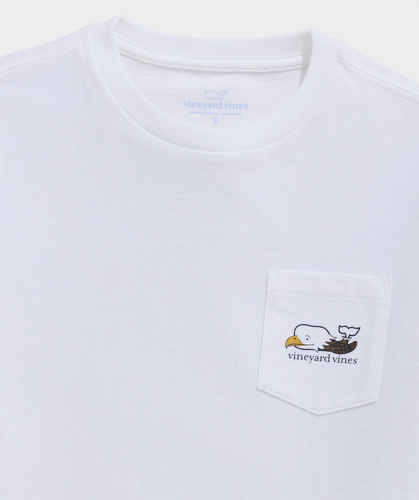 Boys' Bald Eagle Whale Short-Sleeve Pocket Tee