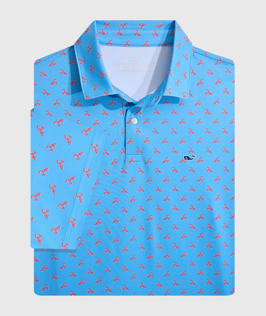 OUTLET Tossed Lobsters Performance Polo
