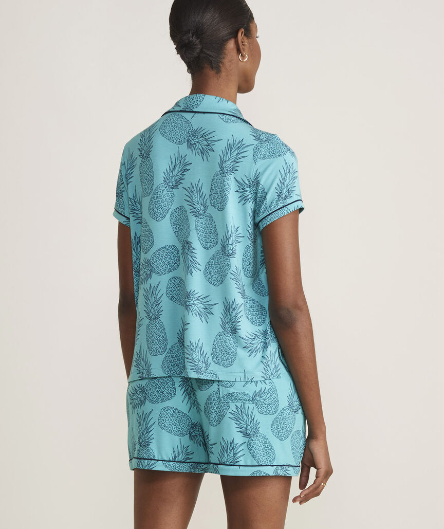 Super-Soft Printed Knit Pajama Short Set
