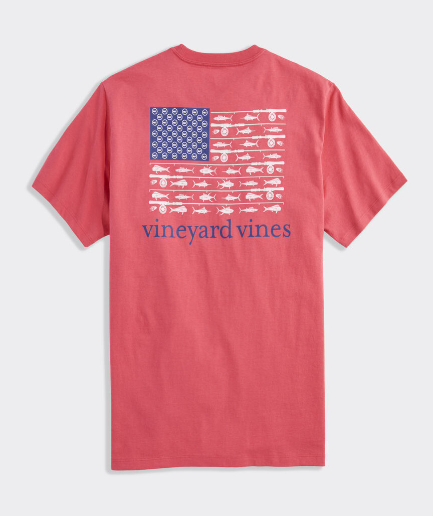 USA Reel Flag Short-Sleeve Pocket Tee