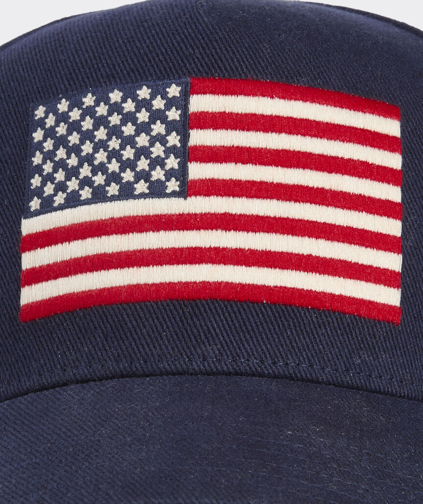 American Flag Patch High Profile 5-Panel Hat