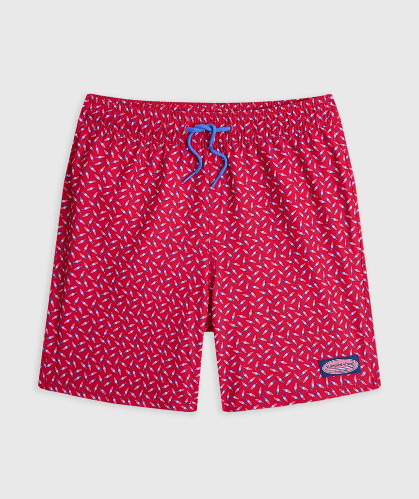 OUTLET Boys' Americana Bomb Pop Chappy Swim Trunks