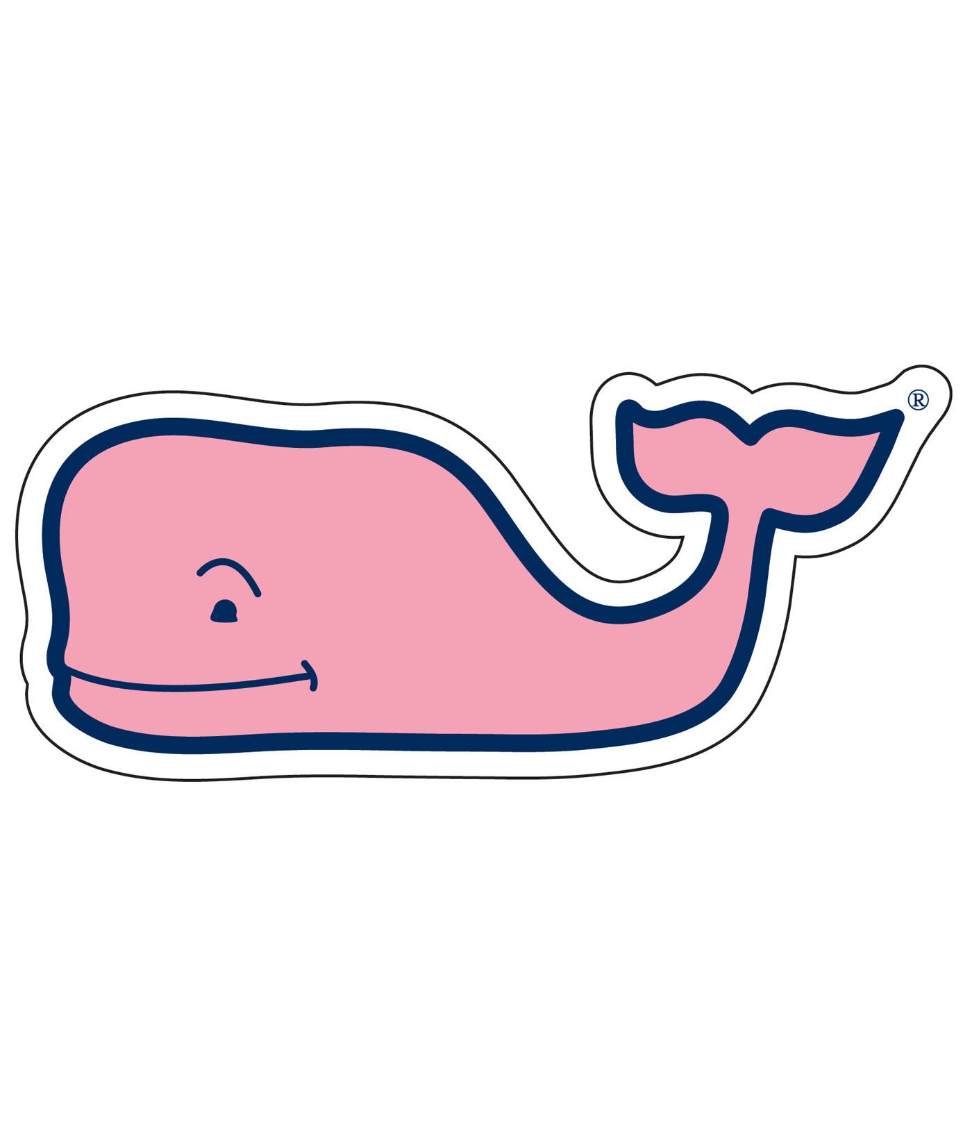 VINEYARD VINE WHALE RED STICKER DECAL SOUTHERN PROPER