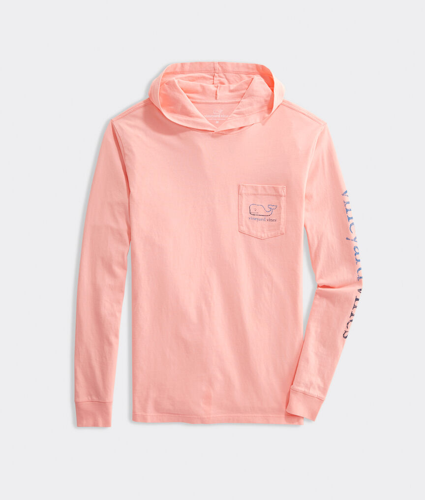 Burgee Whale Hoodie Long-Sleeve Pocket Tee