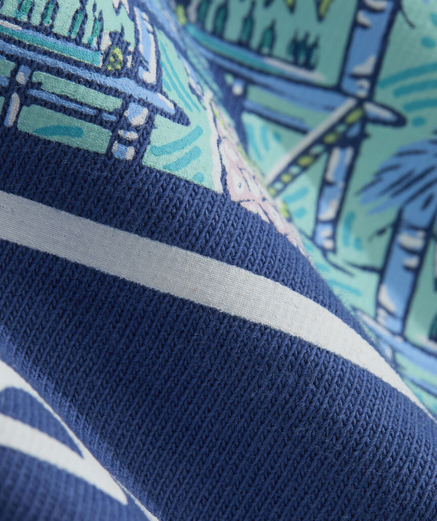 Beach Bar Vibes Whale Short-Sleeve Pocket Tee