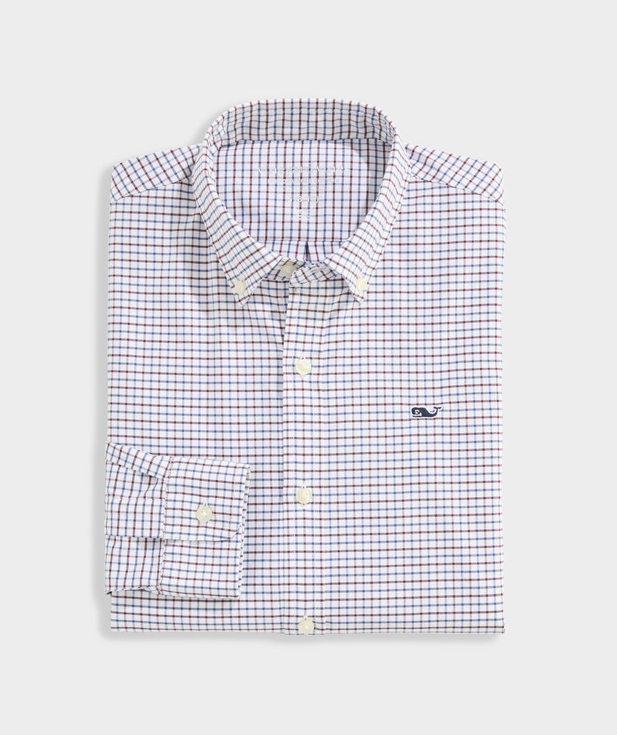 Boys' Performance Cotton Wauwinet Tattersall Shirt