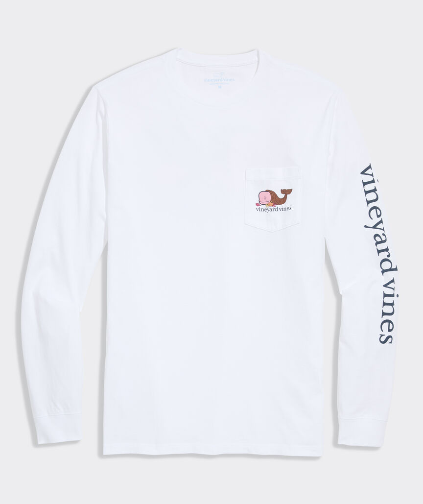 Whale Cornucopia Long-Sleeve Pocket Tee