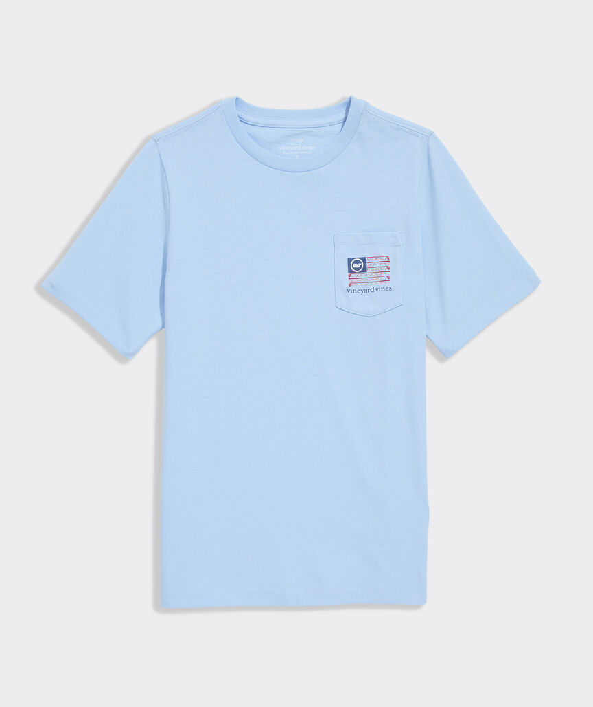 Boys' Americana Golf Flag Short-Sleeve Pocket Tee