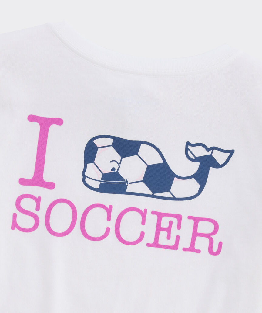 Girls' I Whale Soccer Long-Sleeve Pocket Tee