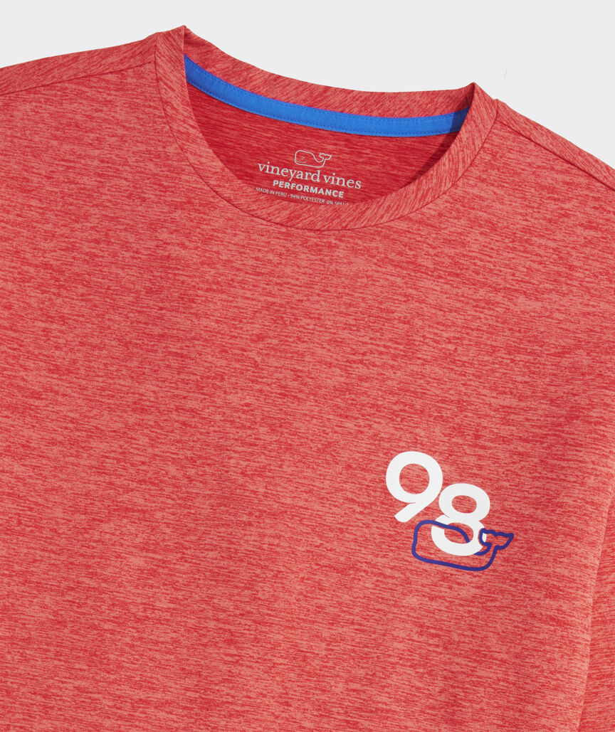 98 Whale Flag Long-Sleeve Harbor Performance Tee