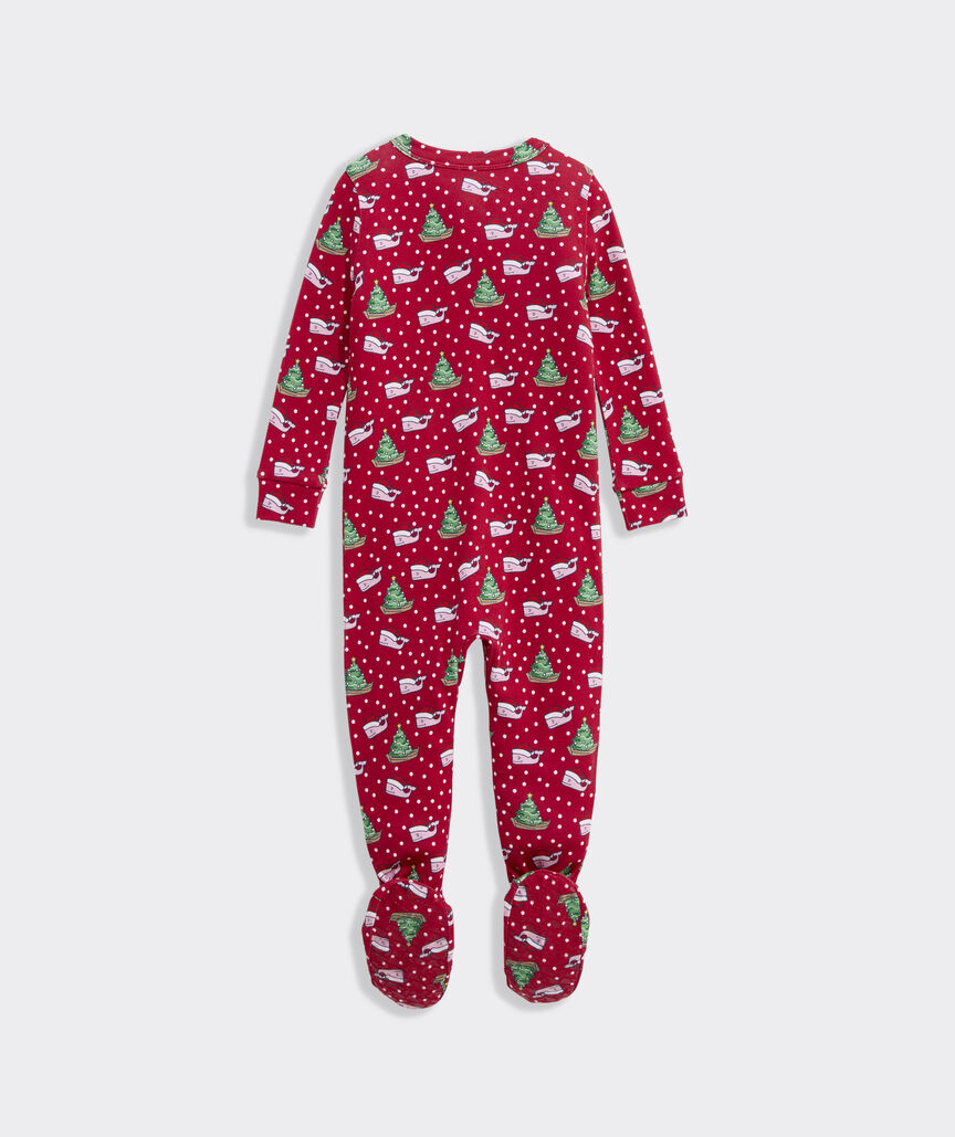 Baby Whale Print Footie