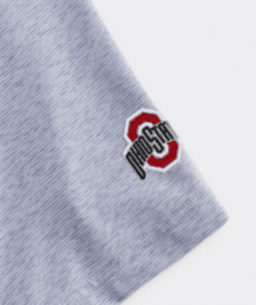 The Ohio State University St. Jean Stripe Sankaty Performance Polo