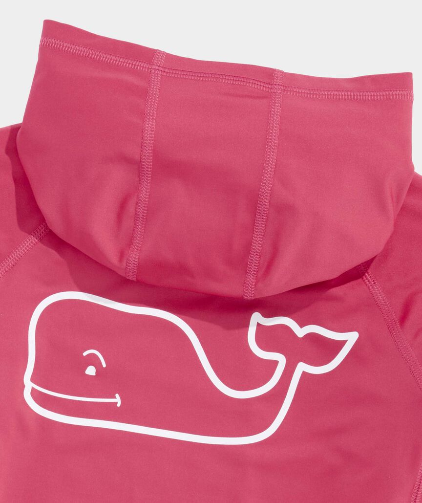 Boys' Performance Whale Outline Harbor Sun Hoodie Tee