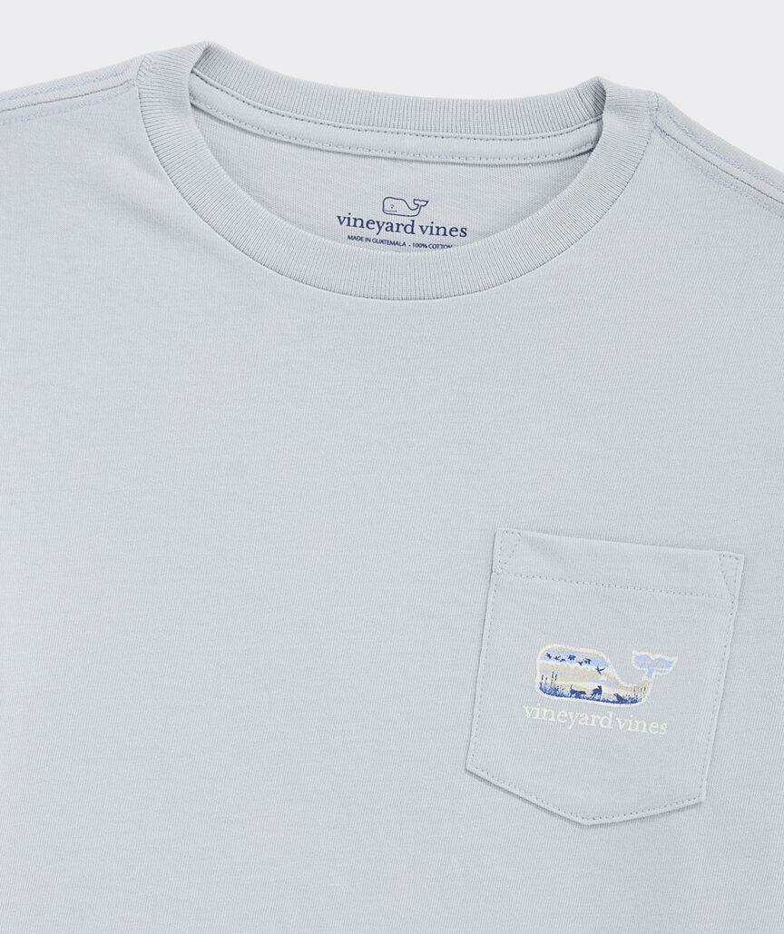Boys' Duck Hunt Whale Long-Sleeve Pocket Tee