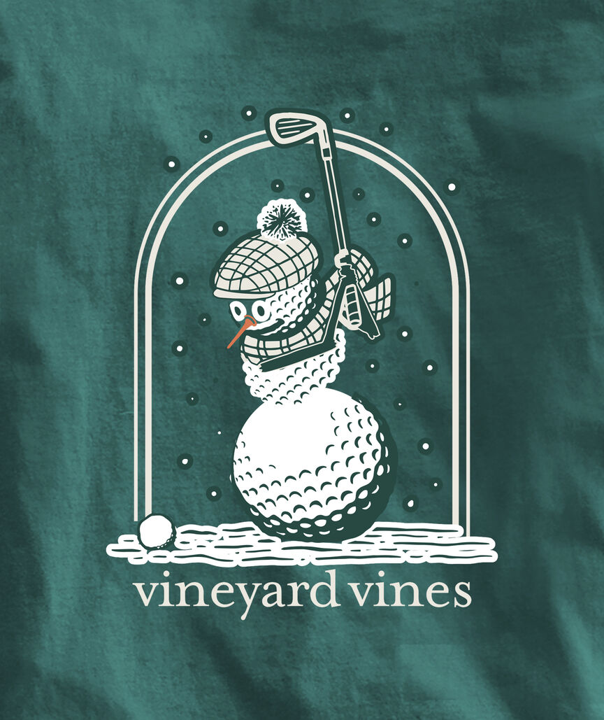 OUTLET Golf Ball Snowman Long-Sleeve Tee