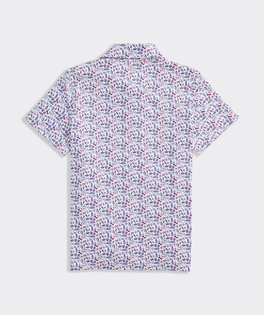 Boys' Performance Printed Sankaty Polo