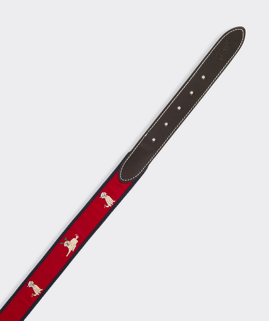 Boys' Santa Paws Canvas Club Belt